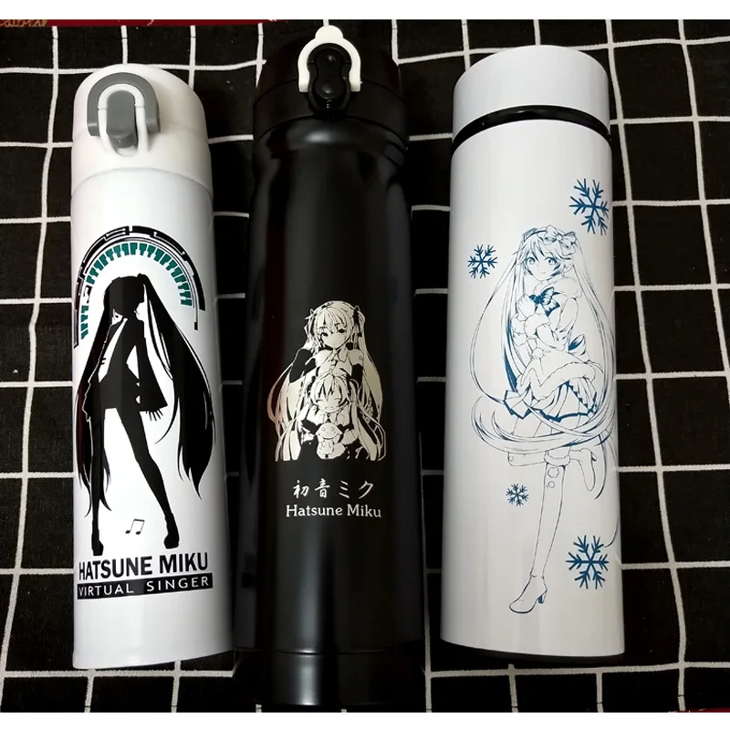 

Anime Miku Hatsune Miku Glass Deep-Sea GIRL'S Second Element Gift Birthday Stainless Steel Insulated Mug Water Bottle