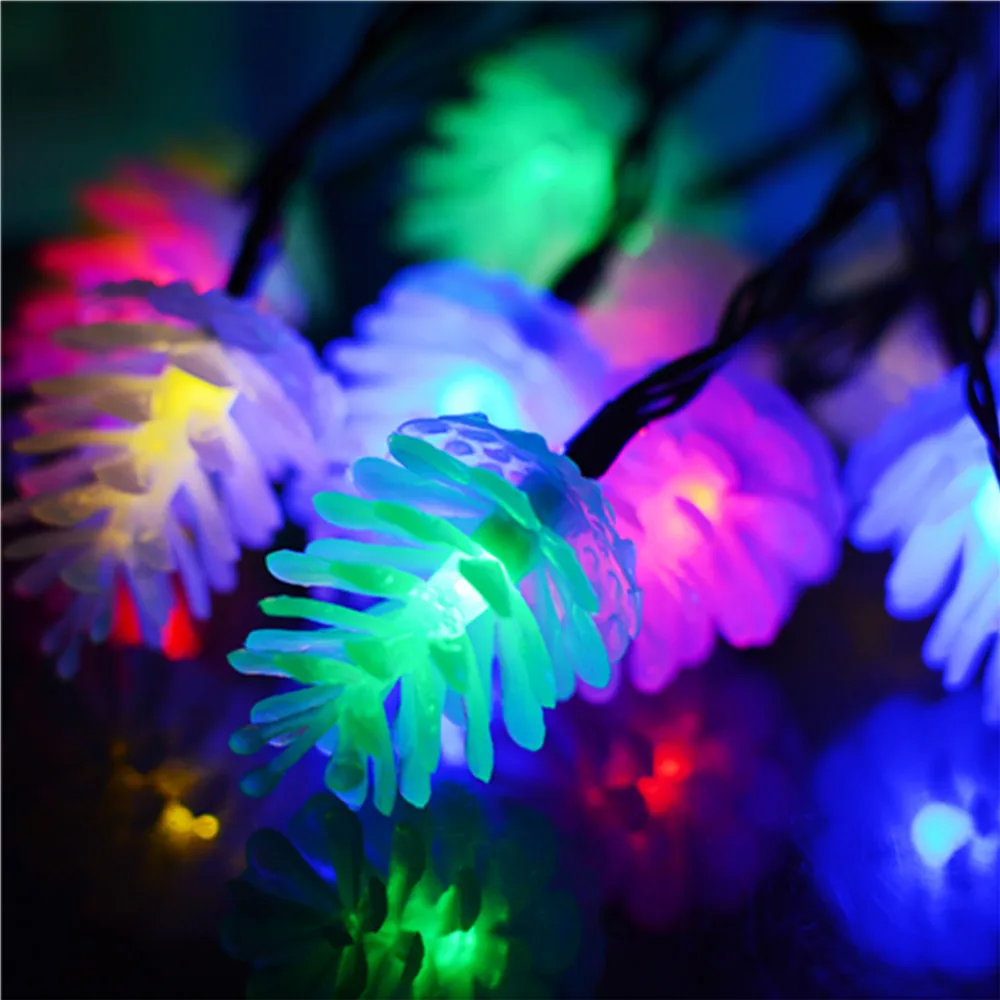 Multicolor 30LED светильник на солнечной батарее, сказочный светильник, Рождественский светильник, открытый водонепроницаемый, для вечерние, для праздников, во дворе, на дереве, декоративный светильник - Испускаемый цвет: Multicolor