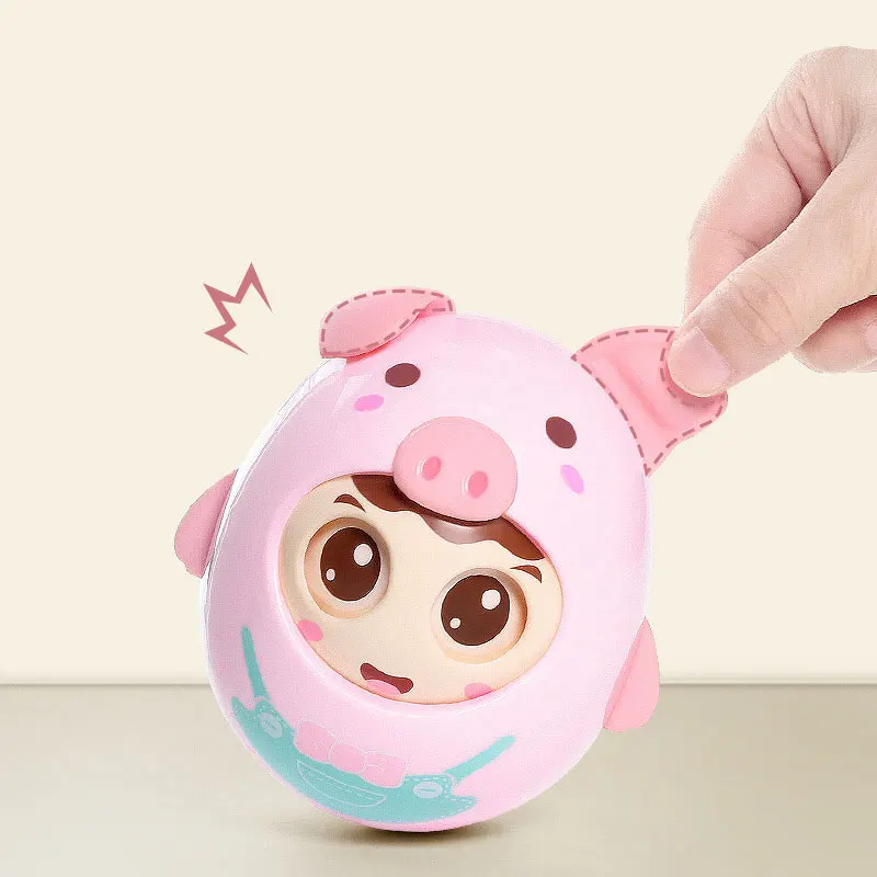 Детские Новорожденные игрушки кивая игрушки неваляшки, раннее образование игрушки для ребенка музыкальная игрушка для детей