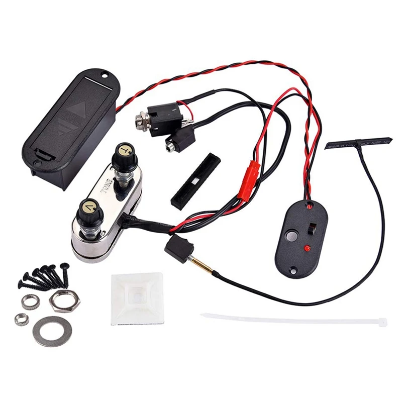 Professional Violin Pickup Set, Electric Violin Piezo Pickup Amplifier Music Instrument Accessories, Piezo Transducer Bridge Set