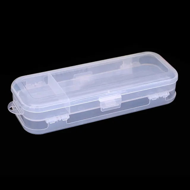 Sketch Pencil Case Simple Plastic Tool Box Artistic Supplies Storage Box  Transparent Stationery Case Free space switching