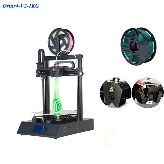 Высокоточный полностью линейный рельс Ortur4 V2 3d принтер высокая скорость печати 3D DIY Набор алюминиевый нагреватель печатная плата Hotbed 16G TF карта - Цвет: Ortur4-V2-1KG