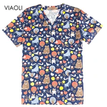 Новая одежда для хирургии, летняя Хирургическая Одежда с коротким рукавом для мужчин и женщин, униформа медсестры, топ, одежда для стоматолога, Топ