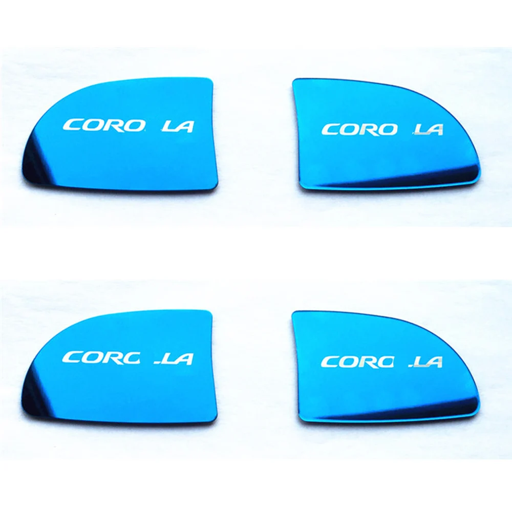 

Car accessories Door Handle Bowl Cover Patch Interior Decoration Sequins For Toyota Corolla S LE 2014-2018 car styling