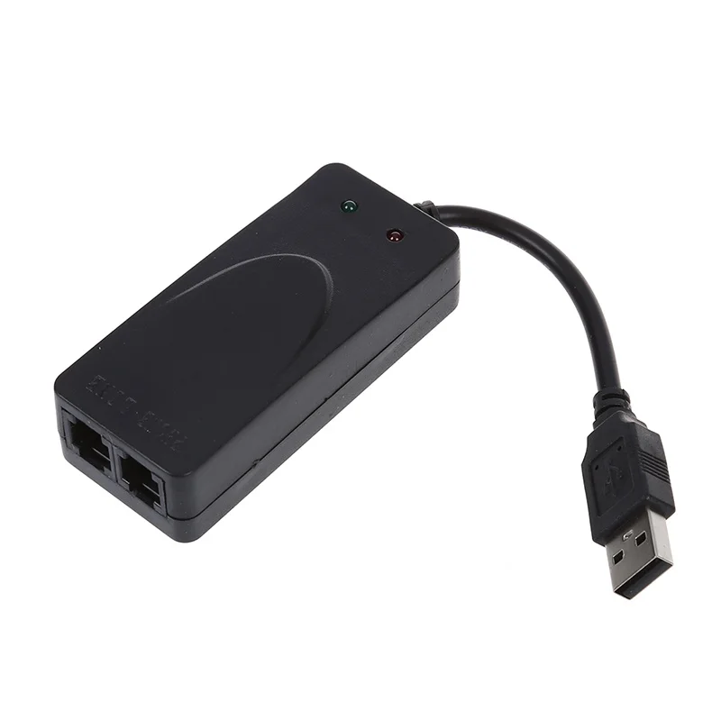 56K модем для передачи данных/факса с двумя разъемами USB поддержка идентификатора