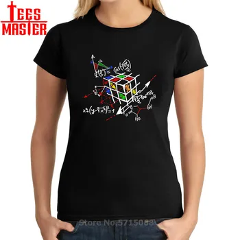 

New Designer Geometric Cube Rainbow Math Magic T Shirts Factorization Cellular Relativity The Big Bang Theory Funny Tshirt woman