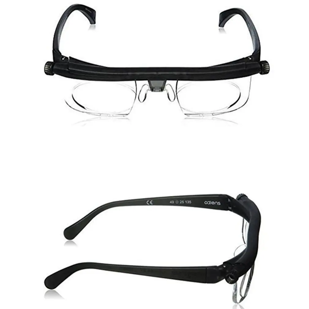 

2019NEW Lens Flexible Frame Adjustable Nose Pad Adjustable Degree Glasses Universal Focal Length Correction Myopia Glasses