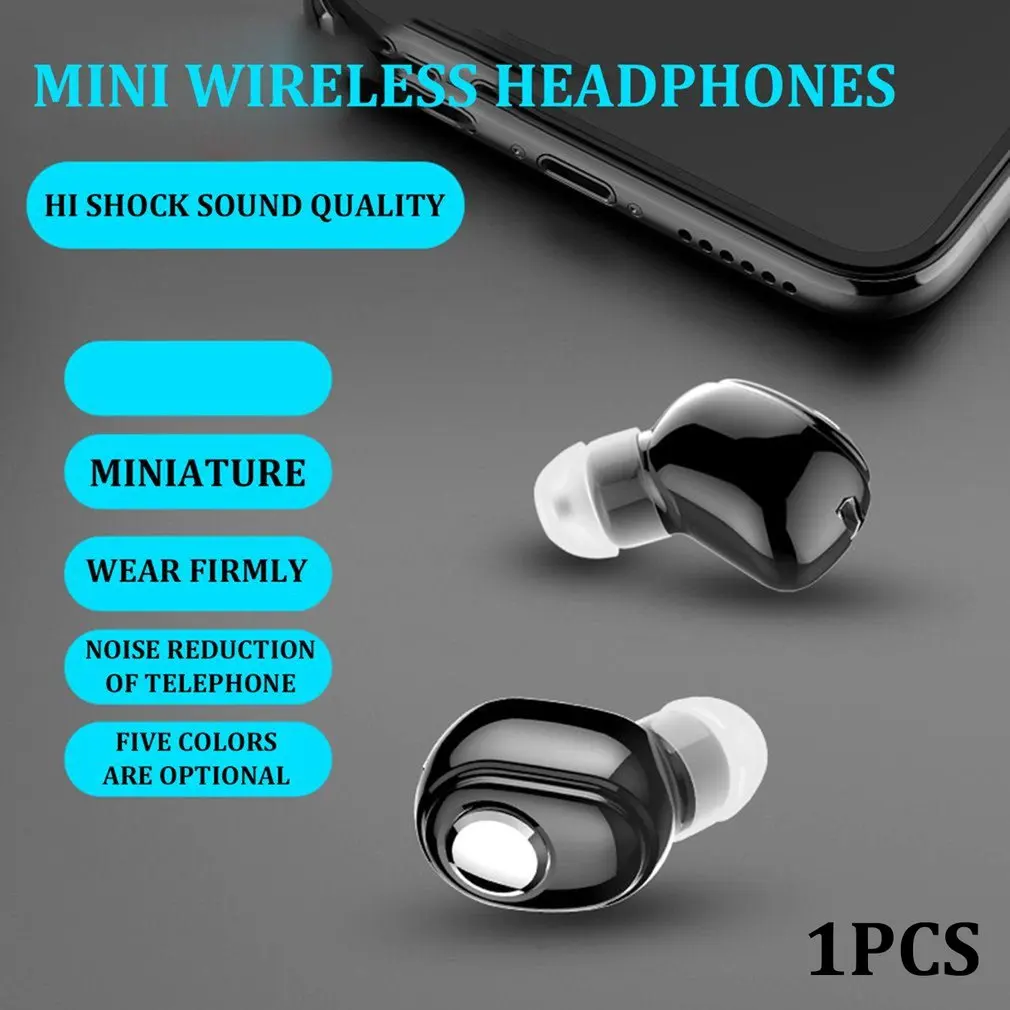 Мини-наушники-вкладыши Bluetooth 5,0, Hi-Fi Спортивная беспроводная гарнитура с микрофоном, наушники-вкладыши, стерео наушники для смартфонов