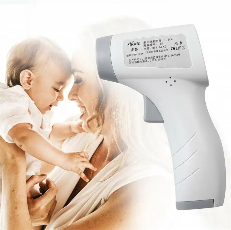 

Baby Digital No-contact Touch Forehead Thermometer Infrared Thermometer Gun LCD Thermometer Measuring Fever Temperature Device