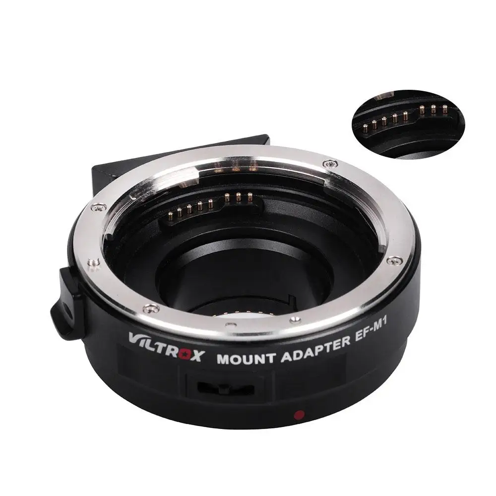 Viltrox EF-M1 Auto Focus Exif Lens Adapter for Canon EOS EF EF-S Lens to M4/3 Camera GH5GK GH85GK G