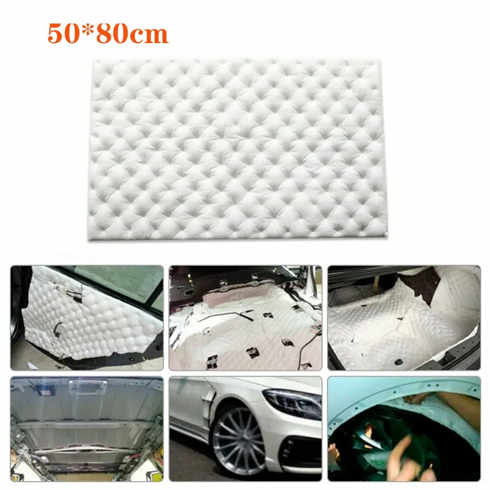

80*50cm Car Sound Proofing Deadening Insulation Closed Cell Foam Flame Retardant Anti-noise Sound Insulation Cotton Waterproof