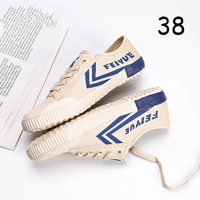 Chines Feiyue/обувь кунг-фу; Винтажная обувь из мягкой парусины; дышащие кроссовки для боевых искусств; парусиновая обувь для отдыха для женщин и мужчин - Цвет: Blue 38