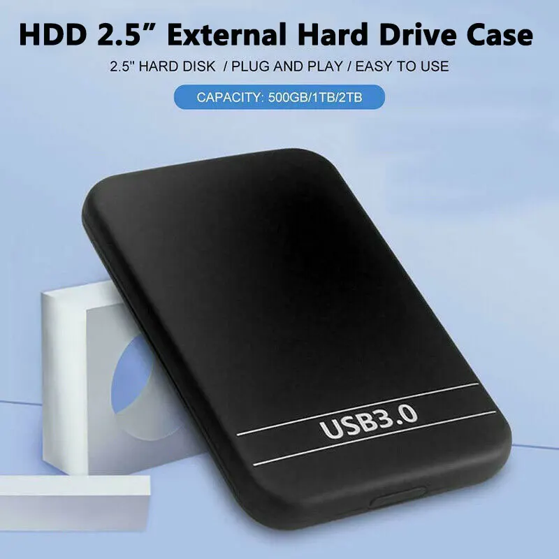 

2.5" USB 3.0 Data Transfer Hard Drive 6TB Enclosure Slim External Case Portable Hard Drive Disk Box 5Gbps for 1TB HDD SSD