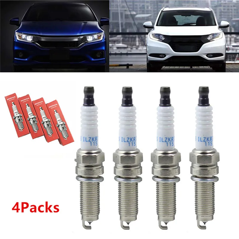 

4pcs OEM ILZKR7B-11S IRIDIUM SPARK PLUGS NGK 5787 for HONDA 12290-R48-H01 Plugs Replacement
