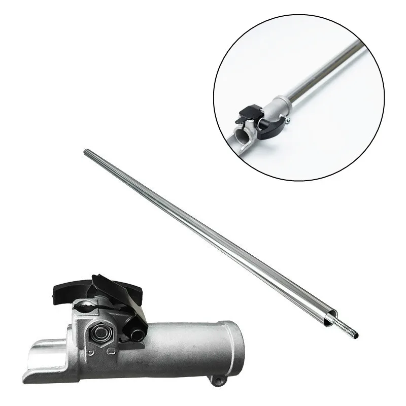 Grass Trimmer 75CM Extension Pole Aluminum 26mm/28mm Tube 7/9 Teeth Shaft Quick Connector for Garden BrushCutter High Branches ChainSaw