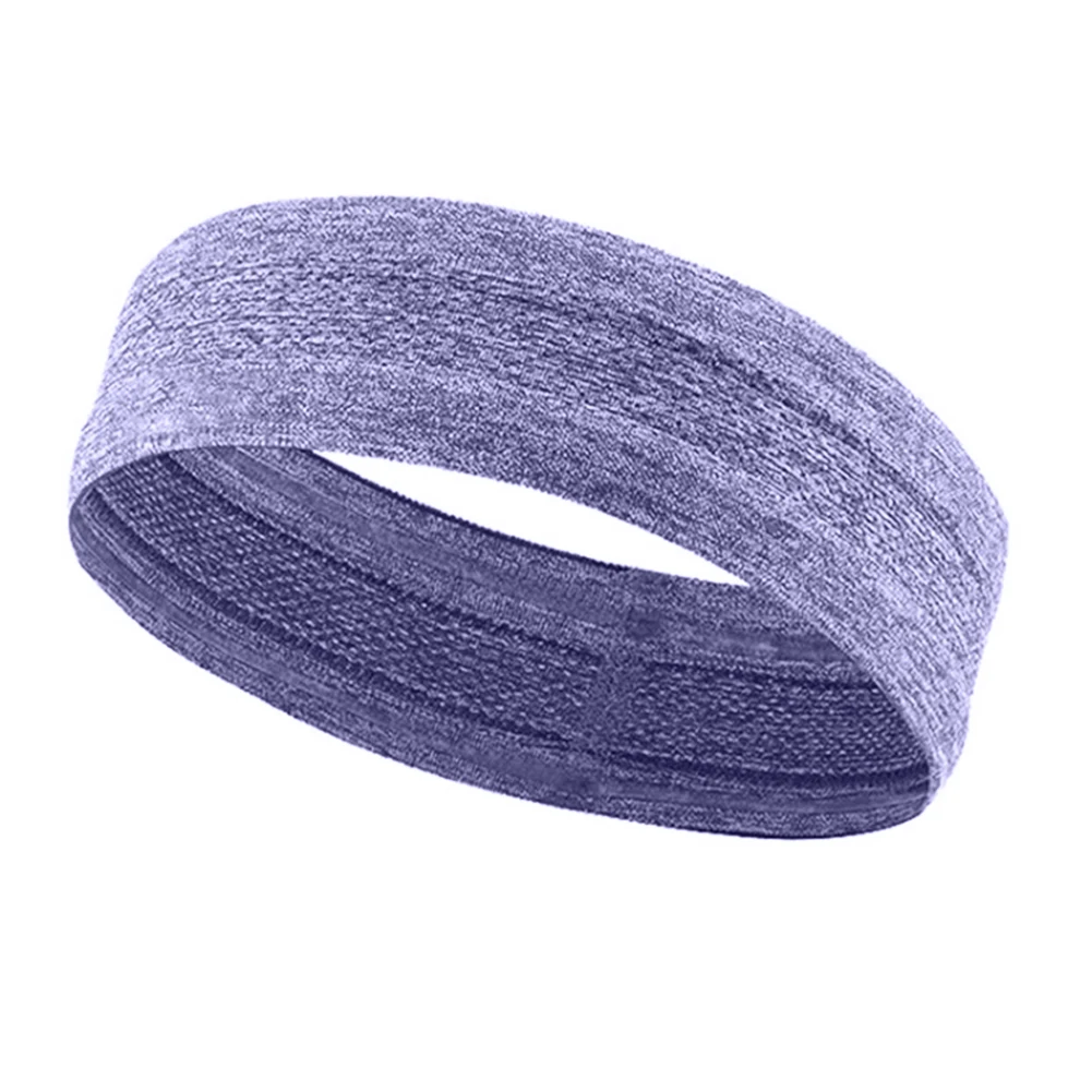 Light Purple Эластичные однотонные дышащие Нескользящие модные мягкие силиконовые повязки на голову для занятий фитнесом и бега йогой, велоспортом и спортом - Цвет: Light Purple