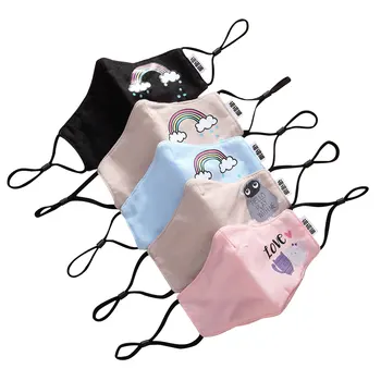 

Baby Washable PM2.5 Face Mask Reusable Anti -fog Mouth Mask Respirator Cartoon Random 1Pc Protective Mask
