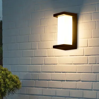 

12W LED Wall Light Radar Motion Sensor auto Waterproof IP66 Porch Aluminum alloy modern night Lamp for Courtyard Garden house