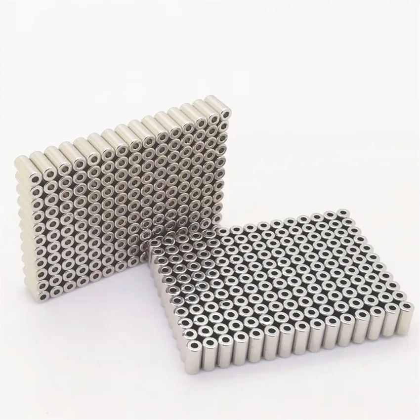 

High Temperatur 120ºC Mini Ring High Grade N45H Diametrically Magnetized Magnets Dia.4x1.7x8.5 mm Neodymium Nickel Magnetic Tube