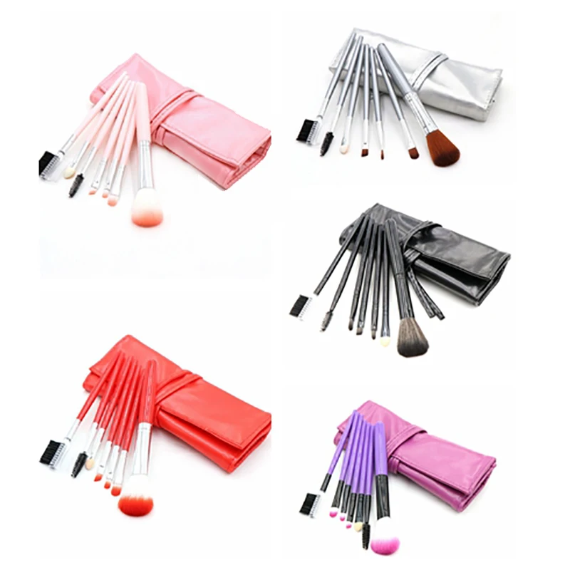 7 шт./Партия набор кистей для макияжа Тени век основа жидкая подводка глаз Кисть