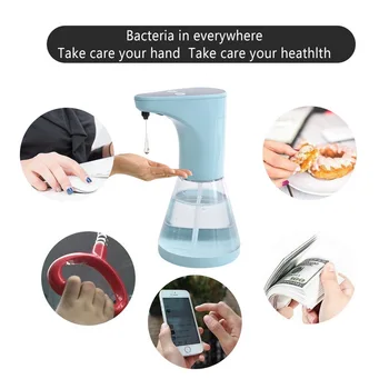 

520ml Automatic Liquid Portable Soap Dispenser Adjustable Touchless Sanitizer Smart Sensor Hand Washing Machine Hotel Bathroom