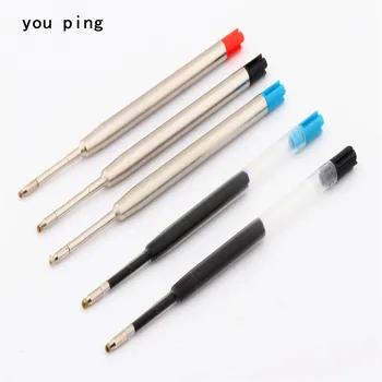 

Factory outlets high quality 5pcs Blue Black Red color Medium Nib ink Refills Ballpoint Pen Gel Refills New