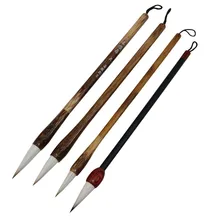 10 шт. традиционные китайские кисточки для письма белые облака бамбуковые волчьи волосы кисть для письма картина с каллиграфией практика