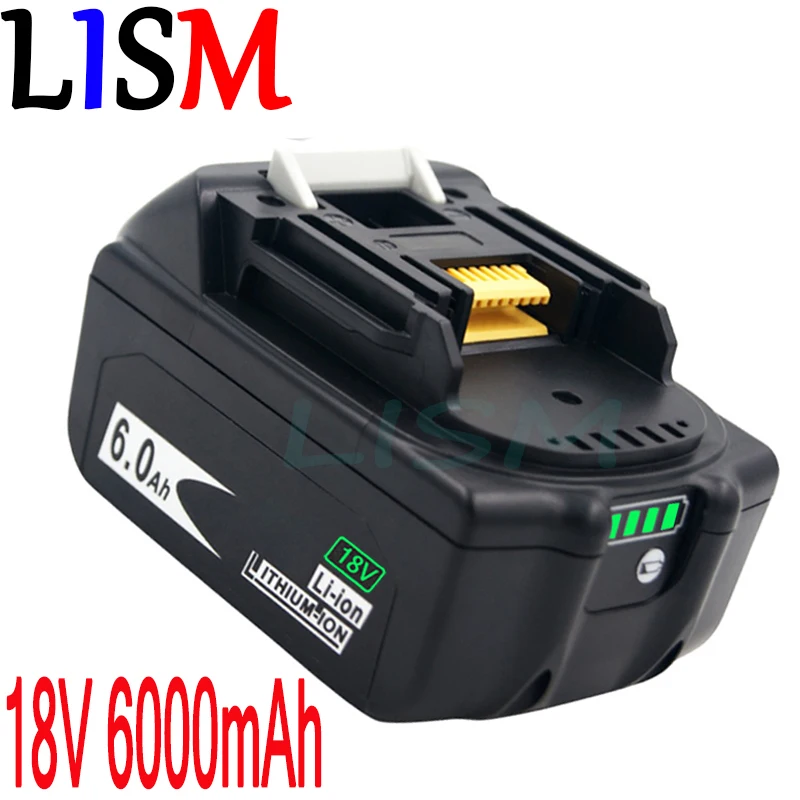 Аккумуляторная батарея для Makita 18 в 6000 мАч BL1830B BL1860B BL1840B BL1815 | Электроника