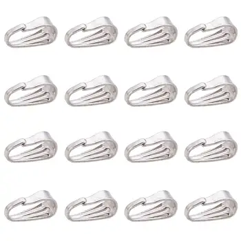 

200 Pcs 8.5x3.5mm 304 Stainless Steel Snap Bail Hook Pendant Chain Connectors