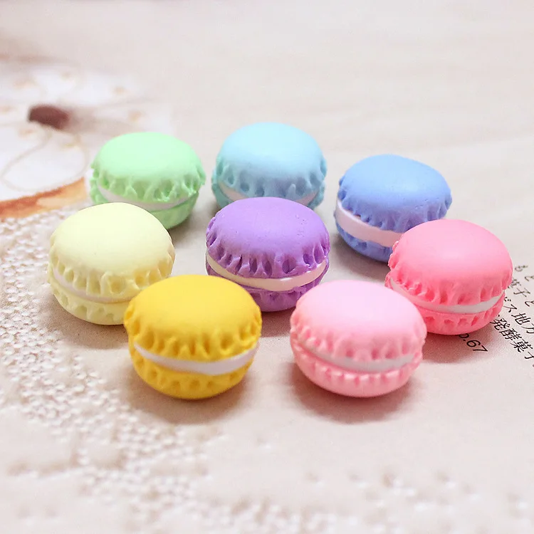 20Pcs Kawaii Cute Macaron Design craft Polymer Clay Decoration Supplies Toys Cabochon Embellishment Scrapbooking Accessories | Дом и сад