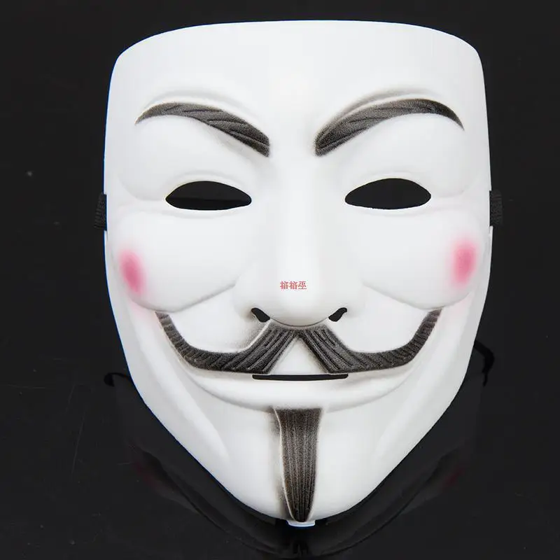 

Halloween Makeup Ball Party Figure Dressing up Props White Band Blush COS Vendetta Killer Mask Performance