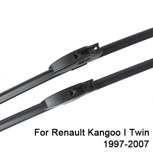 SLIVERYSEA Замена стеклоочистителя для Renault Kangoo 1997- силиконовые резиновые Дворники для лобового стекла авто аксессуары - Цвет: 1997-2007 Twin