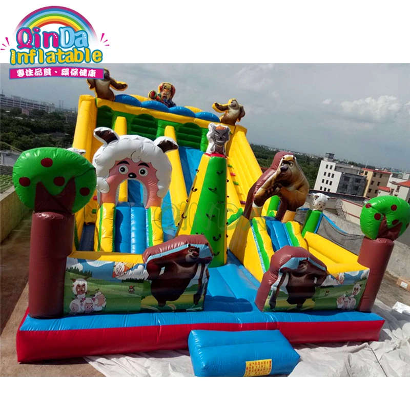 

Inflatable Bouncer House Fun City Kids Inflate Bouncy Castle