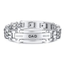 JHSL, мужские, мужские, с Т-образной цепочкой, браслеты и браслеты, высокое качество, магнит, камень, нержавеющая сталь, серебряный цвет, папа, отец, подарок