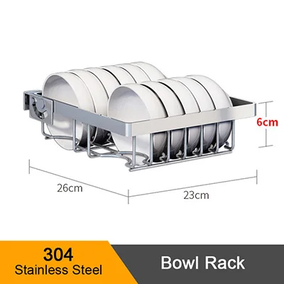 Кухонный 304 из нержавеющей стали кухонный стеллаж для сушки стока держатель для хранения тарелка Посуда Столовые приборы чашка сливной шкаф-органайзер для кухни - Цвет: 07