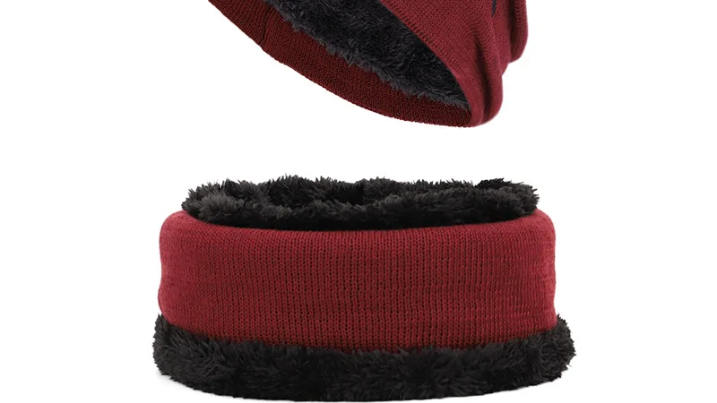 Новинка 2019, зимняя вязаная шапка с пентаграммой, шарф, комплект из 2 предметов, для женщин и мужчин, на подкладке из бархата, толстая шляпа