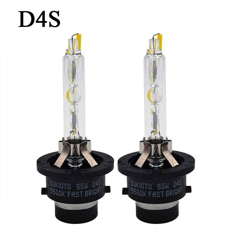 SUKIOTO 2PCS Super Bright 5500K Xenon D2S D4S HID Headlight Bulb 35W 55W D2R D4R Xenon Bulb Lamp HID Light For Car (8)