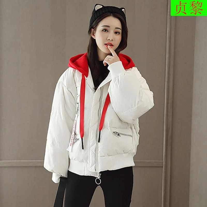 

2018 Winter New Style Short Cotton Overcoat Large Size INS Small Cotton-Padded Jacket Loose-Fit Students Thick down Jacket Cotto