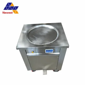 

Fat pan fry ice cream machine single round pan 50cm fried ice cream machine roll ice cream machine