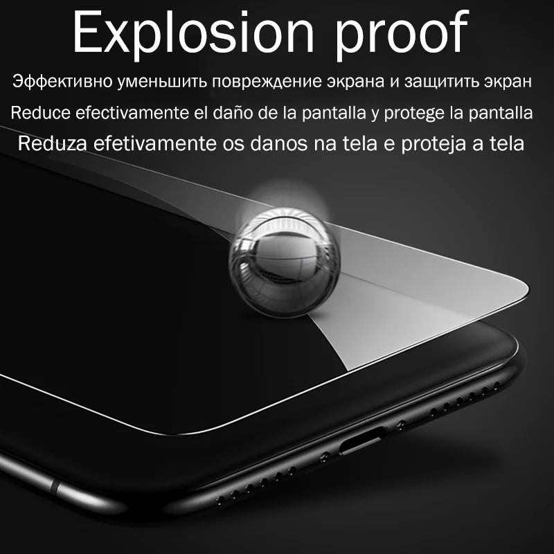 1-3 шт закаленное стекло для iPhone айфон 11 Pro Max 7 8 6 6S Plus полное покрытие Защитная стеклянная пленка для экрана для iPhone XR X XS Max SE 5S 5 защитное стекло стакан защитная пленка