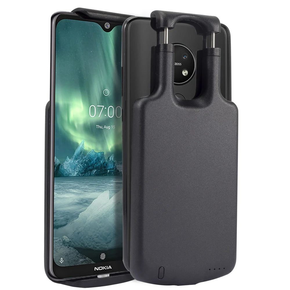 

For Nokia 7.2 Battery Case 5000mAh Extended Charger Backup Charging Power Bank Protective Cover For Nokia 7.2 Case Battery