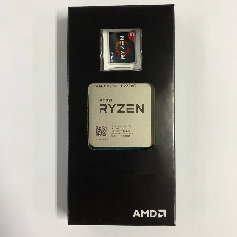 

AMD Ryzen 3 2200G R3 2200G 3.5GHz Quad-Core Quad-Thread CPU YD2200C5M4MFB Socket AM4 Processor