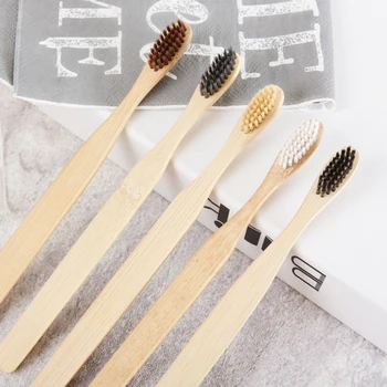 

1pcs Soft Bristle Bamboo Toothbrush Natural Handle Rainbow Whitening Tooth Teeth Brush Oral Care Eco-friendly