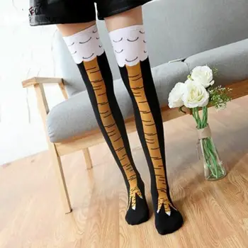 

Socks Fashion Chicken Leg Socks Women Trendy 3D Lovely Cartoon Animal Thigh Socks Over Knee Long Socks Funny Socks