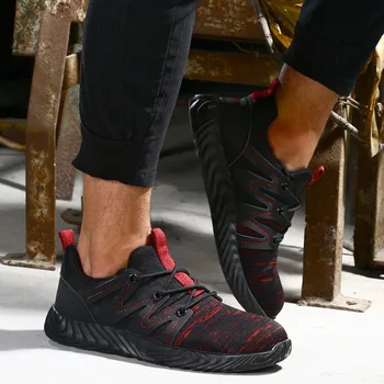 

New Men Indestructible Ryder Shoes Men And Women Steel Toe Air Safety Boots Puncture-Proof Work Sneakers Breathable Shoes