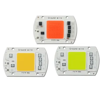 

COB LED Chip AC 220V No Need Driver LED Flood Light Bulb Chip 50W Diy Spotlight Floodlight Lampada Grown Light