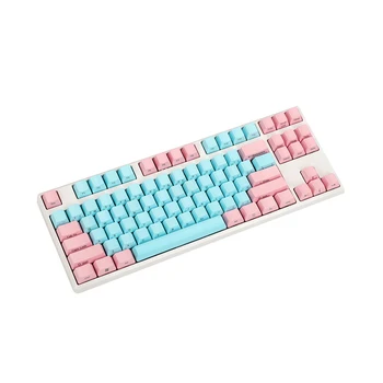 

Profile 61 87 104 Key Thick PBT Accessory Keycap Durable Miami Switches Easy Install Office Mechanical Keyboard Home For ANSI MX