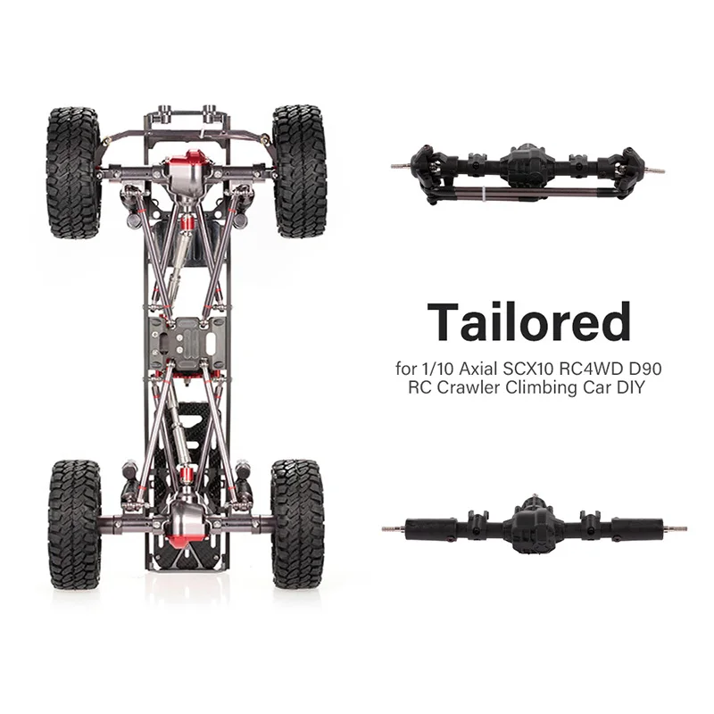 Rc автомобиль полный мост для 1:10 Гусеничный осевой Scx10 Ii 90046 90047 обновленные детали