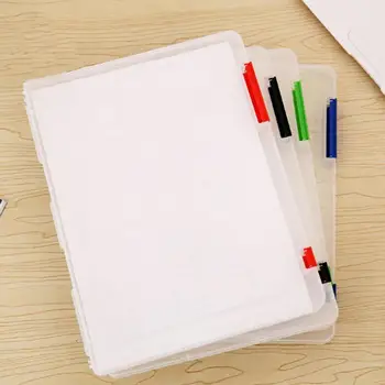 

1pc File Box Plastic Document Paper Filling File Case A4 With Size Ortable Holder Stationery School Supplies Ducoment Stora U7V4