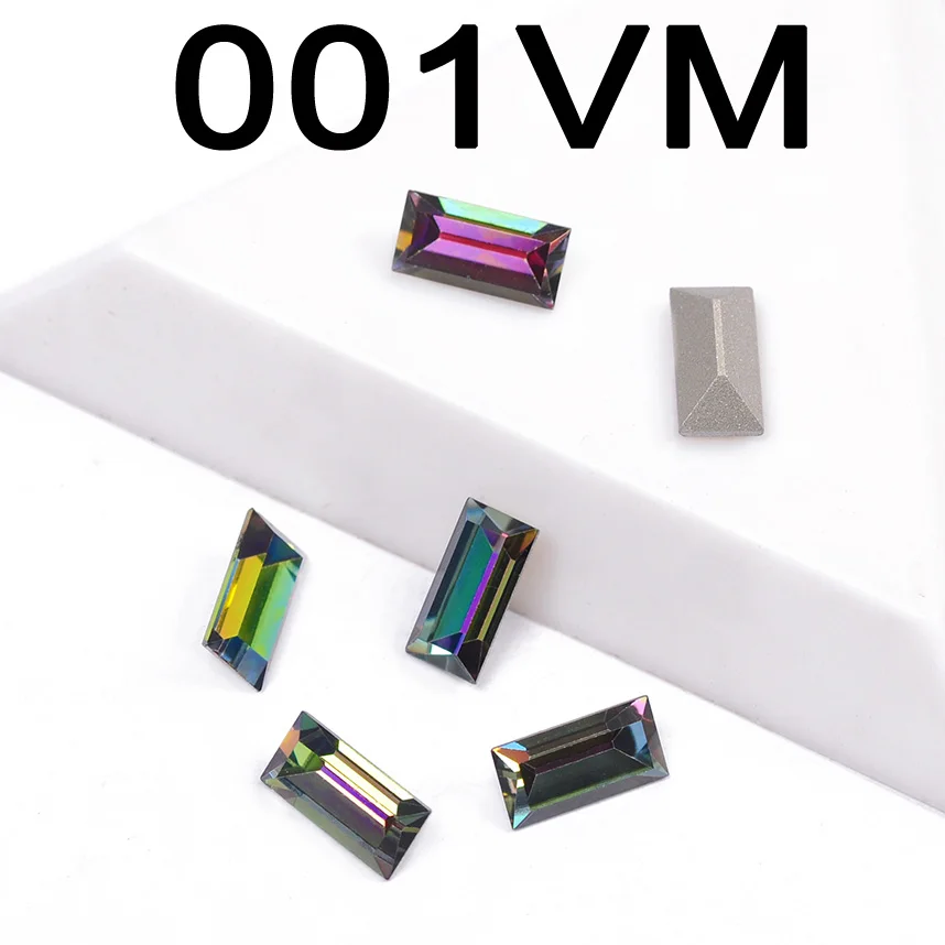 Vitrail Medium CTPA3bI 4501 багет Красочные камни швейная жемчужная Фурнитура для бижутерии, съемная Стразы с серебром/золотом страз в форме когтя DIY для свадебного платья, сумок - Color: Vitrail Medium